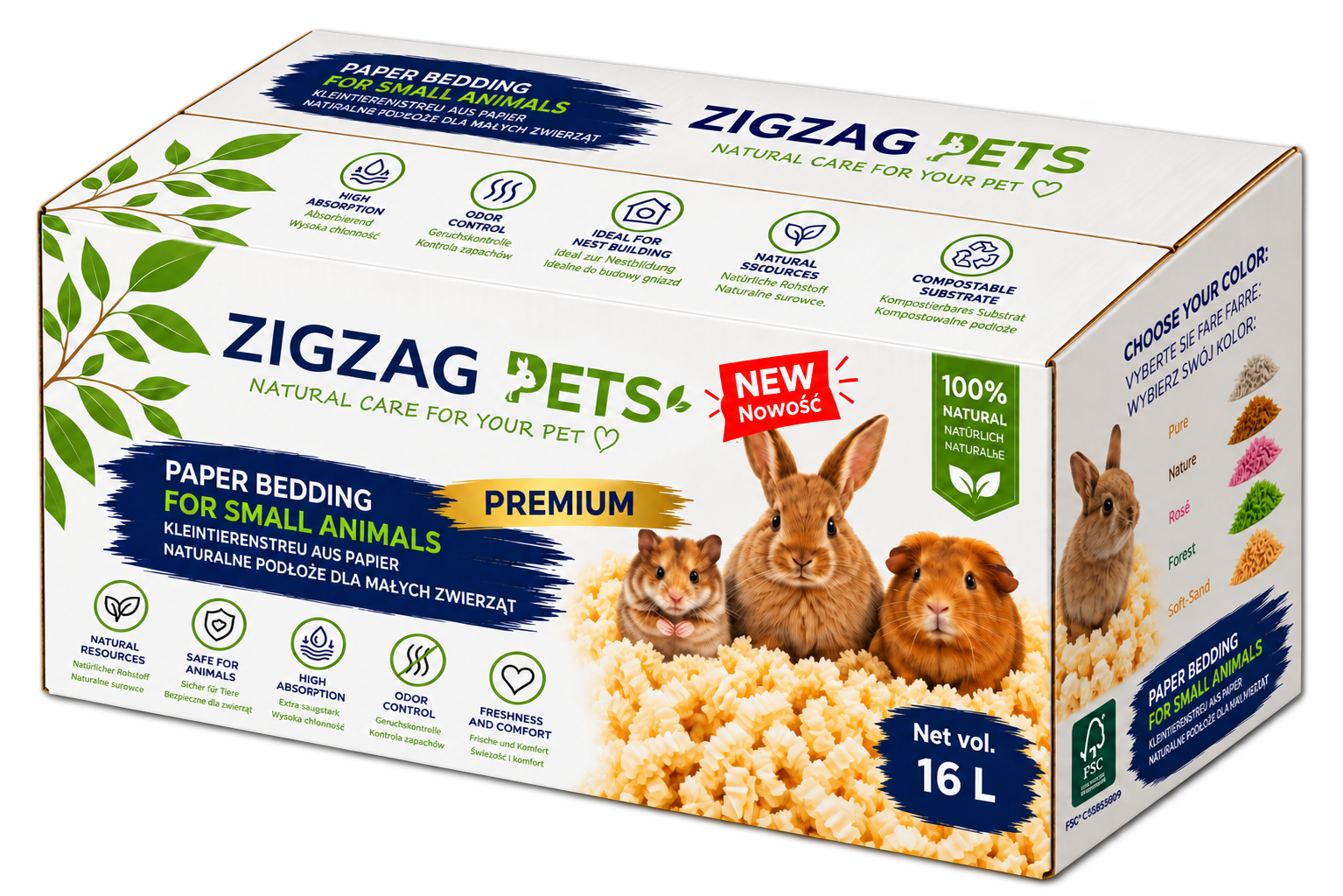poprawa pudelka pets transparent z cieniem